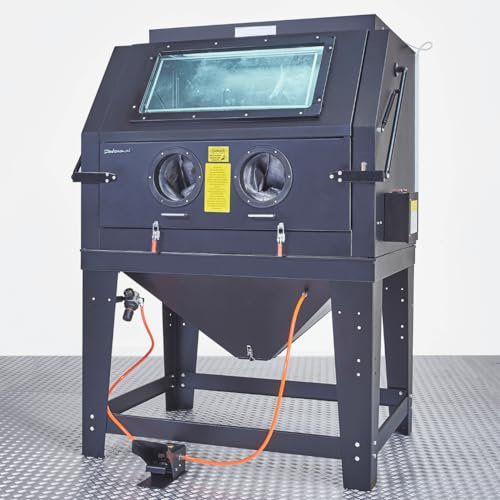 Sandstrahlkabine mit Absaugvorrichtung - 1000 Liter