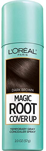 L'Oreal Paris Magic Root Cover Up Temporary Gray Concealer Spray, Dark Brown 2 oz (Pack of 6)