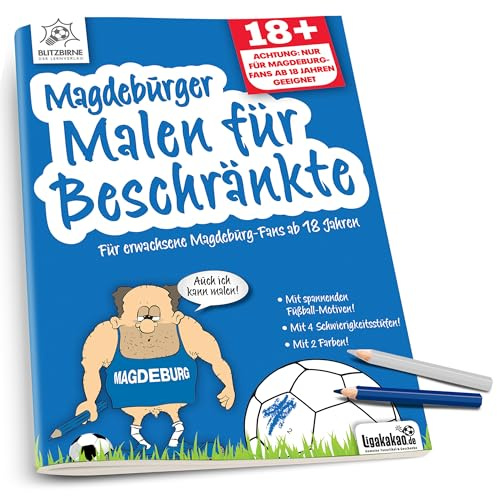 Ligakakao Madgeburg Fanartikel ist Magdeburger Malbuch für Beschränkte Geburtstags Geschenk Kollege Mann Freund Bruder Weihnachten Fußball Scherzartikel Überraschungsgeschenk Wichteln