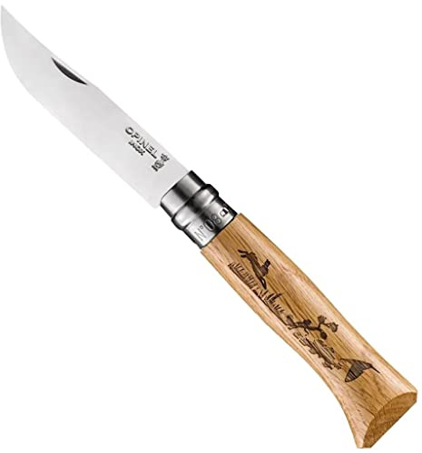 Opinel N¦8 Inox Animalia Liebre Entrega CON 6 Berlingots EN Cada Caja-Nuevo, 19,5 cm, Silber