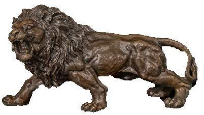 Fashion158 Bronzefigur mit abstraktem Tier, Estaatua