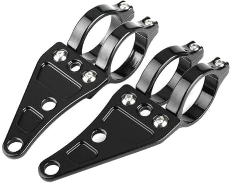 Yctze Scheinwerferhalterung 38-41mm, Aluminium | Motorrad Lampenhalter 2 Stück, Gabelklemmen, Ersatz