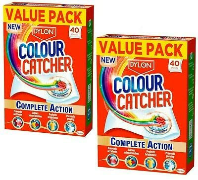 Dylon Colour Catcher Complete Action Laundry Sheets – 2 x 40 sheets
