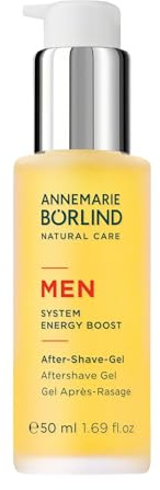 ANNEMARIE BÖRLIND MEN SYSTEM ENERGY BOOST After-Shave-Gel 50ml | Sanfte Pflege Für Rasurgestresste Haut, Beruhigend & Feuchtigkeitsspendend, Energy Komplex gegen Müdigkeit, Erfrischend