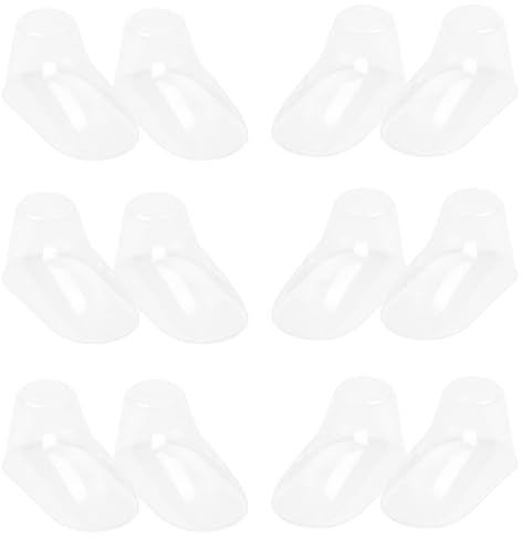 Milisten Baby Feet Molds Clear Plastic Shoe Display Stands Holder for Toddler Shoes Shoe Shape Maintainer Organizer for Home and Retail Use