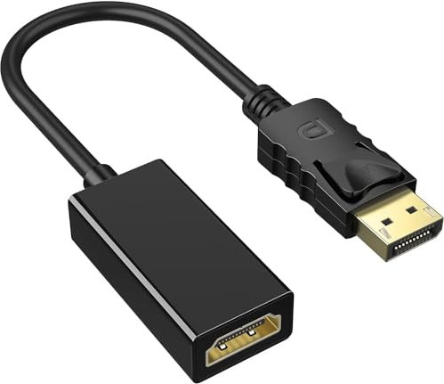 Ewayz Displayport to HDMI Adapter, Dp(Display Port) Male to Hdmi Female Converter with Audio for Lenovo, Dell, HP, Asus and other brand(Dp to Hdmi)