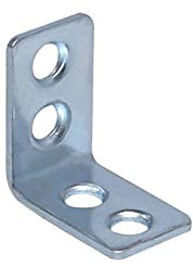 VSOLS L-förmige Eck-Eckstreben aus Metall, Schubladenregal, Wandhalterung, Befestigung von rechtwinkligen Ecken, Möbelbeschlägen (Color : Silver, Size : 15 * 25 * 25mm)