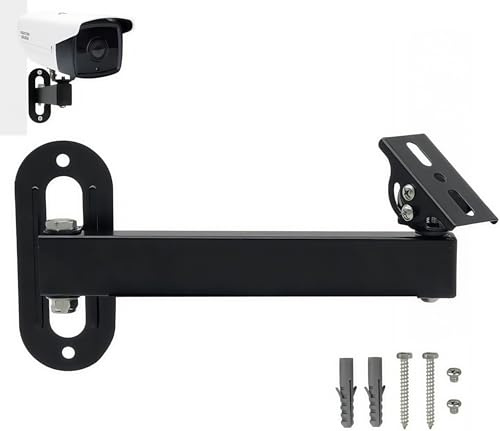 V-Fiabilidad 8 Long Arm Bracket 180 Degree Rotatable Projector Wall Mount Stand Bracket for Security CCTV Camera Wall Corner Mount Projector Metal