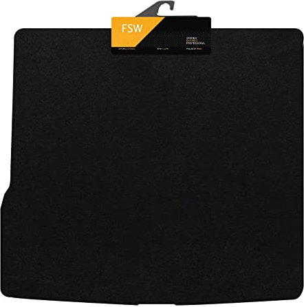 FSW - Tailored Mats - Fits DACIA DUSTER 2010-2018 Tailored Rear Car Boot Floor Mat - Black Carpet - Anti Slip Boot Mat, Fitted With Granulated Backing, Edged With Black Cloth Binding - 1 Boot Carpet