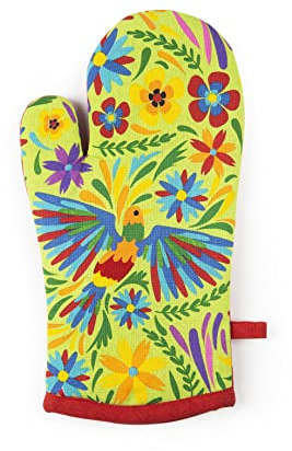 Excelsa Mexican Flowers Ofenhandschuh, Einheitsgröße, Futter 100% Baumwolle, Füllung aus Polyester