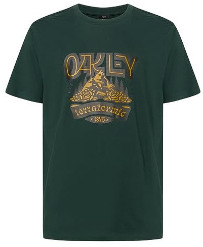 Oakley Terraformic tee Camisa Abotonada, Hunter Green (Casco), Small para Hombre
