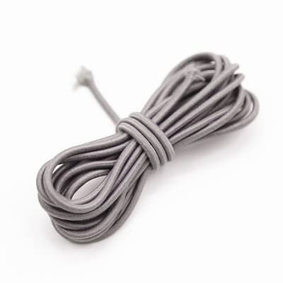 HOCEDO 10/20 Metros 2mm Banda elástica Redonda Colorida Cuerda elástica Redonda Banda de Goma línea elástica Tela de Costura DIY para Manualidades