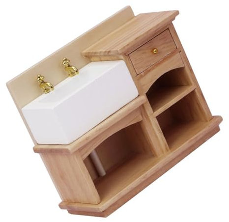 ibasenice Miniatur Waschbecken Modell Aus Dollhouse Badezimmer Zubehör Spielzeug Für Puppenhaus Und Miniatur Dekoration Langlebig Und Vielseitig Einsetzbar