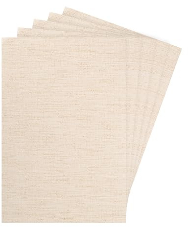 sourcing map Lot de 5 planches de sol pour maison de poupée, 30,5 x 20,3 cm, papier peint et revêtement de sol, beige, pour maison de poupée, table à sable, accessoires de modèle
