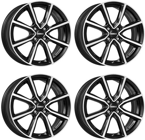 4x Dezent Felgen Alufelgen TN dark 6.0Jx15 ET45 4x100 kompatibel mit Dacia Logan Sandero