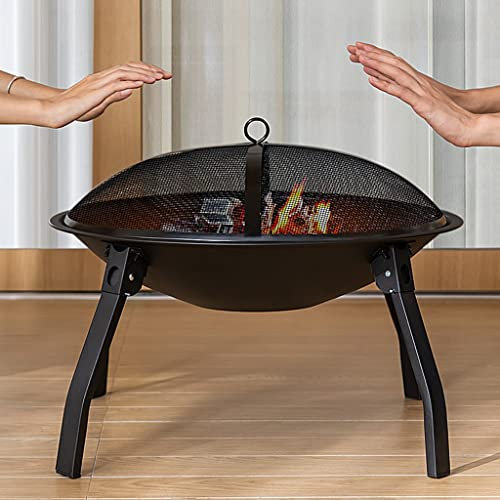 Barbecue a Carbone Portatile e affumicatore, braciere a Legna per Esterni con Borsa portaoggetti, Piatto da Tavolo per Cortile, Patio o Veranda, 21,7 Pollici