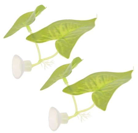 Kisangel 2 Stücke Betta Fisch Rest Blatt Pad Hängematte Retro Aquarium Dekorationen Tasse Aquarium Ornamente Betta Fisch Tank Bett Künstliche Ish Tank Dekorationen