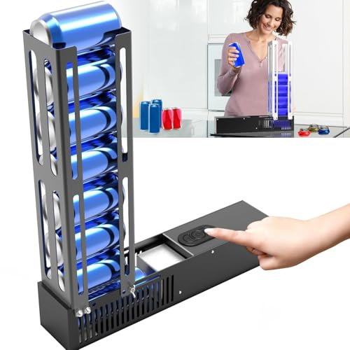 Concasseur de Canettes Broyeur De Canettes De 8 Oz À 16 Oz, Peut Remplir 8 Boîtes À La Fois, Broyeurs De Canettes Électriques À Chargement Automatique, Pour Le Recyclage Du Seltzer En Aluminium, Des C