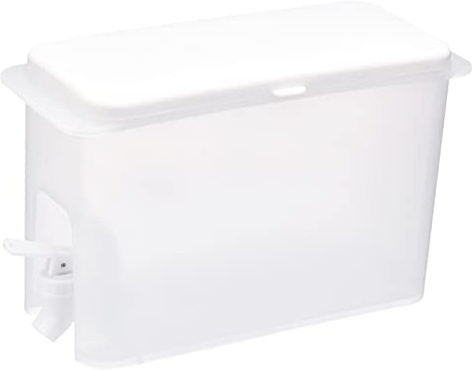 Warmhm Dispenser Rubinetto Bianco Lavanderia da 3,5l per Detersivo Liquido e Riempimento Facile in Pp, Contenitore Grande e Compatto per Uso Quotidiano