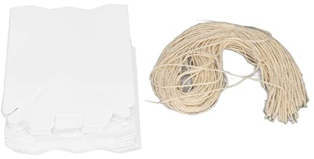 Scatole di carta kraft lanterna pacchetto esagonale con spago per matrimoni 50 set (HMS2212121)