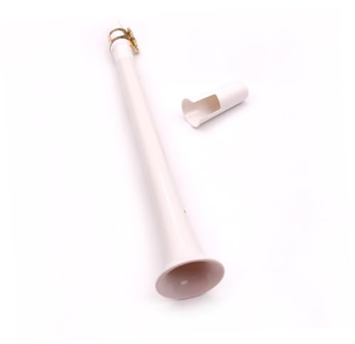 Taschensaxophon Weiß Kompaktes Tasche Saxophon für Musikliebhaber | Handgefertigt aus Kunststoff, Kompakt, Tragbar, Weißes Holzblasinstrument für Unterwegs und Musikliebhaber
