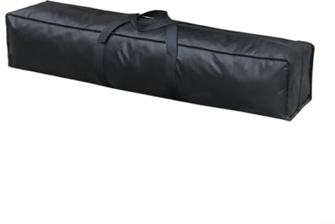 Lång förvaringsväska för yogamatta, golvfiltar, fotlampor och stativ – vikbar transportväska för utomhusaktiviteter och campingutrustning (svart 60 x 25 x 25 cm)