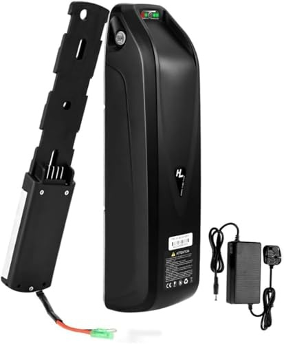 E-Bike Pedelec Akku 36V 10Ah 13Ah, Ebike Battery Pack 36V 10Ah 13Ah Rechargeable Battery Eingebauter BMS Wasserdichter PVC-Akku für 200W ~1000W Motor Mit Ladegerät 36V 13AH,4pin