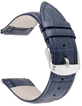 SUGARJAR 18/20mm Slätt Läder Klockarmband Kompatibelt med Withings ScanWatch 2 (38mm/42mm), Retro Handgjort Rindsläder Band för Withings ScanWatch Light/Nova Brilliant/ScanWatch Nova Unisex