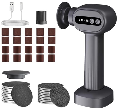 Kronabelle Foot Callus Eliminator Kit, 2-in-1 Design, 9 Speeds, 40 Accessories