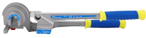 Piegatubi Manuale Design 3 in 1 per Tubi da 6 mm, 10 mm e 12 mm - Strumento Piegatubi in Lega di Alluminio da 0 a 180 Gradi per Tubi in Rame, Alluminio e Acciaio Inossidabile -