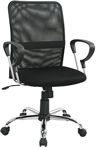 SixBros. Bürostuhl Chefsessel Drehstuhl Schreibtischstuhl Schwarz H-8078F-2/1322