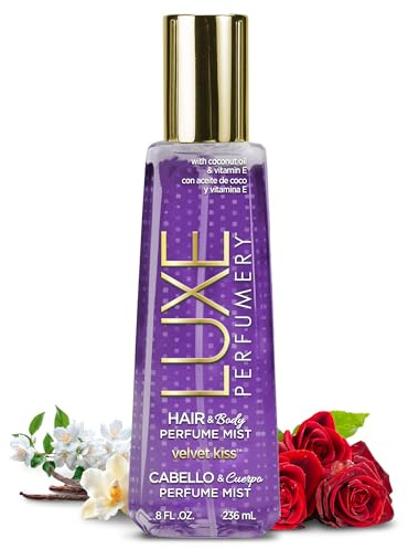 Luxe Perfumery Hair and Body Perfume Mist, Velvet Kiss, 236 ml (Pack of 1)