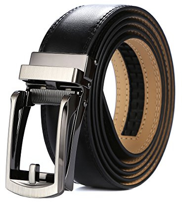 Tonywell Ratchet Belts for Men - Click Belt with Automatic Buckle - 1 1/8 for Dress Pants