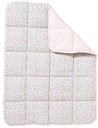 Vertbaudet Laufgittereinlage Vertbaudet, Rosa / Blumen