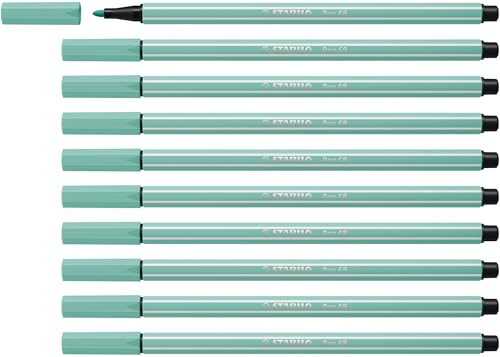 STABILO - Premium-Filzstift - Pen 68-10er Pack - eukalyptus