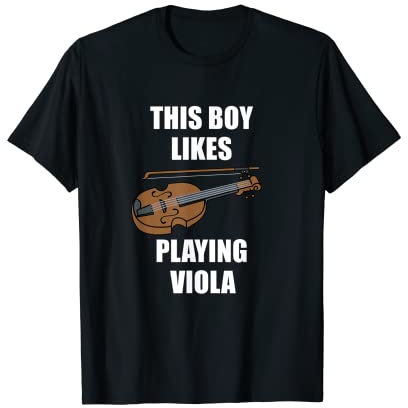 Bratsche Spieler Musik Noten Musiker Orchester Bratscher T-Shirt