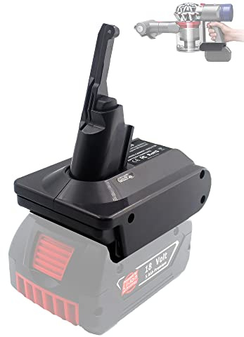 BTRUI für Dyson V8 Adapter für Bosch Professional 18V System Akku, für Dyson V8 Animal Fluffy Motorhead Handstaubsauger Konverter (BOS18V8 Adapter)