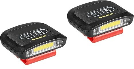 OSALADI 2 Stücke Outdoor-stirnlampe Handtaschenlampe Wiederaufladbare Multifunktions-hutleuchte -kappen-stirnlampe Für Camping Laufen Angeln
