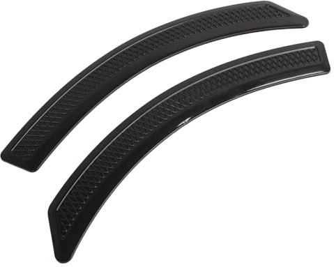 Rivestimento Svasato Passaruota, Striscia per Sopracciglia Ruota Auto 2 Pezzi Adesivo Universale Anti-collisione per Protezione Passaruota Nero