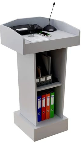 Roedax Rednerpult Einfache Rednerpulte, Holzpodeste mit offener Ablage, Podiumsständer, Hotel-Konferenztisch, 60 x 40 x 110 cm, tragbares Stehpult Mode