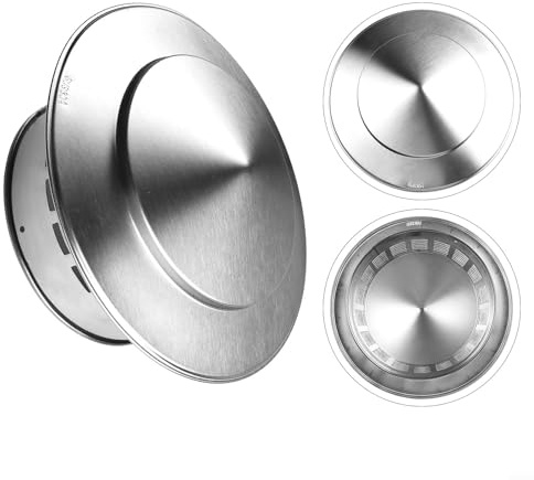 LVYXON Kaminabdeckung, Rauchrohr Abdeckkappe Entlüftungsdeckel,Ablufthaube Abluftrohr,Vogelschutzhaube Für Schornsteine (110mm)