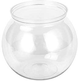 Kunststoff-Fischschalen, rund, 4 Größen, unzerbrechlich, transparent, für Fische, Süßigkeiten, Ornament, Halter, Hedera-Schale