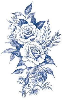 Semi-Permanente Juice Herbal Temporäre Tattoos Tattoo Aufkleber Falsche Tätowierung -Aufkleber, Wasserfest, Hält 15 Tage