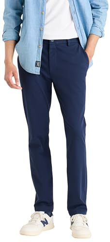 Dockers Go Active Flex Chino Skinny, Pantalones Hombre, Navy Blazer, 36W / 32L
