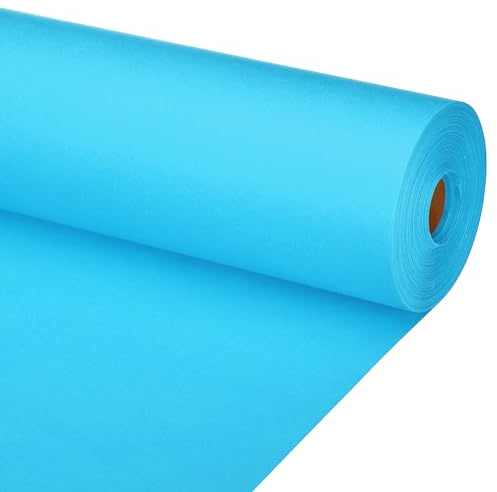PATIKIL Zeichenpapierrolle 50cm x 50m Zeichenpapier 80 g/m² Papierrolle Kraftpapier Malpapier Skizzenpapier Bastelpapier für Staffelei Malen Handwerk Geschenkverpackung Hellblau
