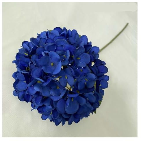 Hortensias Artificiales 5 piezas de 40 cm de hortensias artificiales azules, ramas de hortensias artificiales, decoración, ramo de boda, flores de seda for decoración de fiestas en el hogar(20x10cm-)