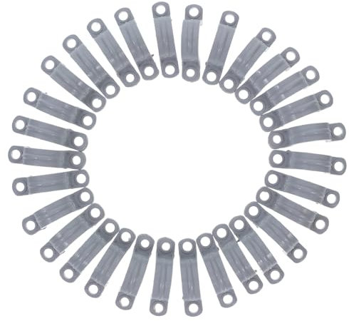Gatuida 30stücke PVC Rohrschellen Förmigem Design Robuste Rohrhalterung Für Wasserleitungen Und Kabel Einfache Installation Und Vielseitig Einsetzbar Langlebig Und Verschleißfest