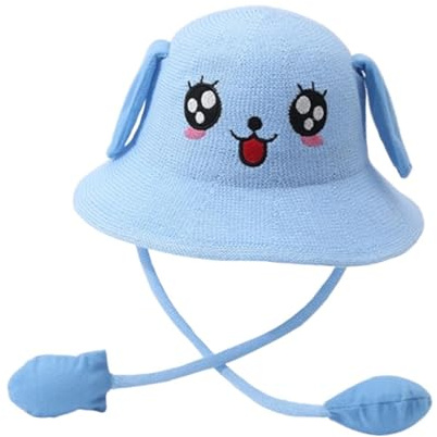 Harilla Bunny Strohhut Cap süßer Eimerhut für Straßenberater, die Geschenkwomen Pendeln, Blau