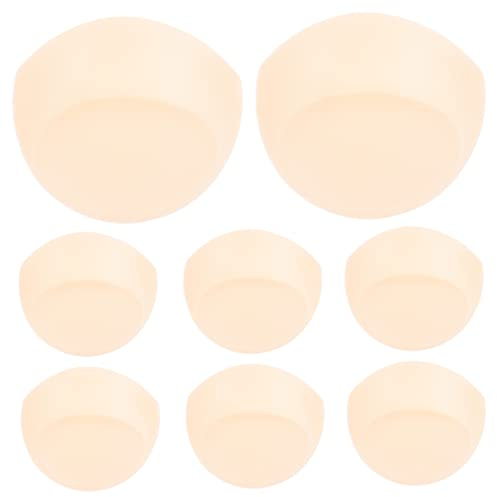 VANZACK 8pcs Sponge Pads for Sports Swimwear and Everyday Use Comfortable Lightweight Inserts for Bikini Backless Nursing Bras Nonslip Washable Tone