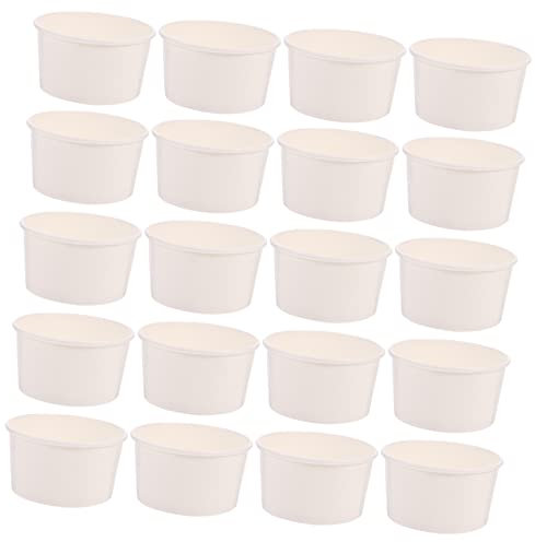CALLARON 100pièces Coupes à Dessert Plastique Pots pour Glace Gelée et Mousse au Jetables